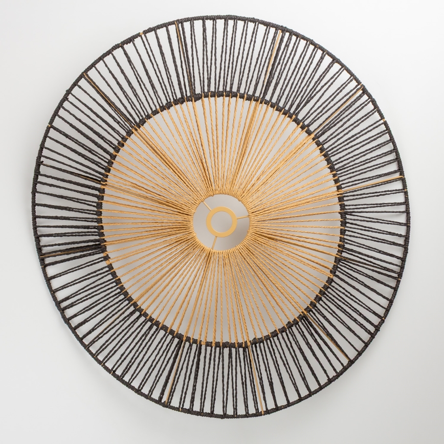 Brilagi - Lámpara de techo LED de montaje en superficie CERIA BOHO 1xE27/40W/230V Ø 80 cm negro/marrón