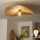 Brilagi - Lámpara de techo LED de montaje en superficie CERIA BOHO 1xE27/40W/230V Ø 80 cm rafia/roble