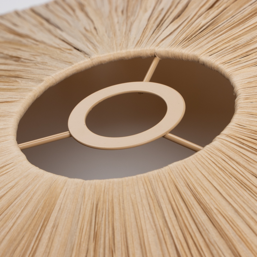 Brilagi - Lámpara de techo LED de montaje en superficie CERIA BOHO 1xE27/40W/230V Ø 80 cm rafia/roble