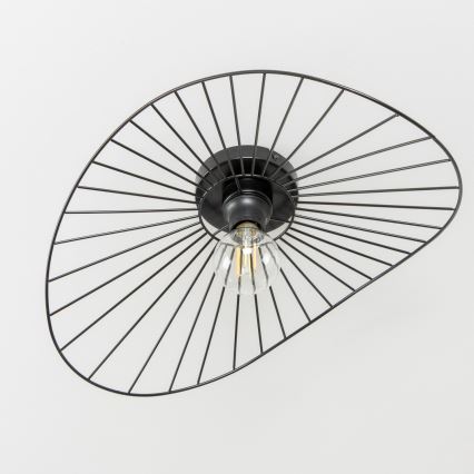Brilagi - Lámpara de techo LED de montaje en superficie CERIA WIRE 1xE27/40W/230V 40x56 cm negra