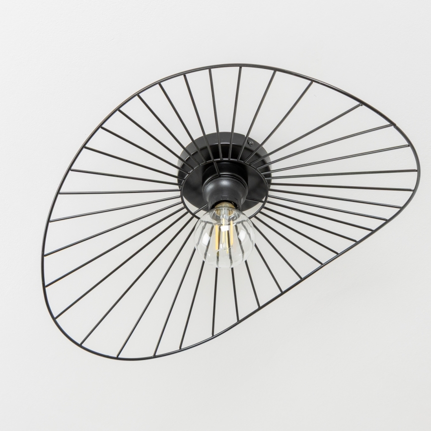 Brilagi - Lámpara de techo LED de montaje en superficie CERIA WIRE 1xE27/40W/230V 40x56 cm negra