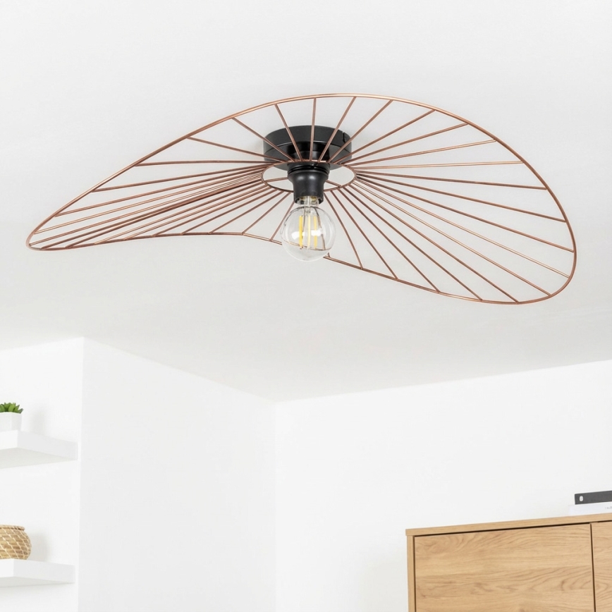Brilagi - Lámpara de techo LED de montaje en superficie CERIA WIRE 1xE27/40W/230V 60x80 cm bronce