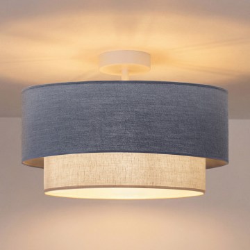 Brilagi - Lámpara de techo LED de montaje superficial BOHO ECO 1xE27/10W/230V Ø 40 cm azul/crema
