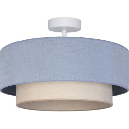Brilagi - Lámpara de techo LED de montaje superficial BOHO ECO 1xE27/10W/230V Ø 40 cm azul/crema