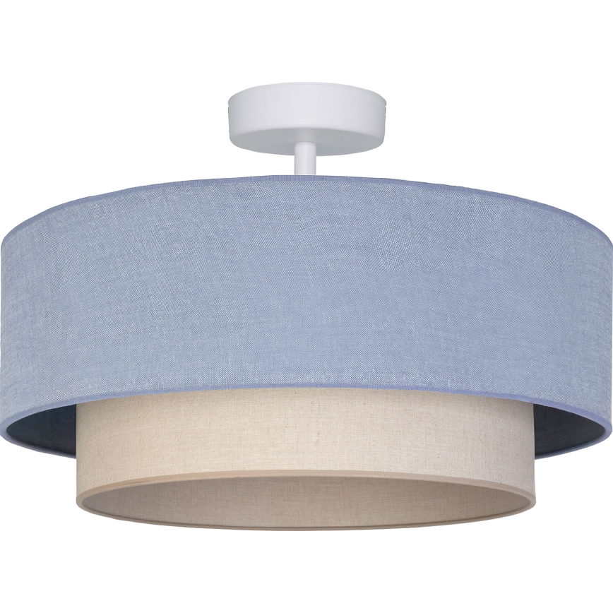Brilagi - Lámpara de techo LED de montaje superficial BOHO ECO 1xE27/10W/230V Ø 40 cm azul/crema