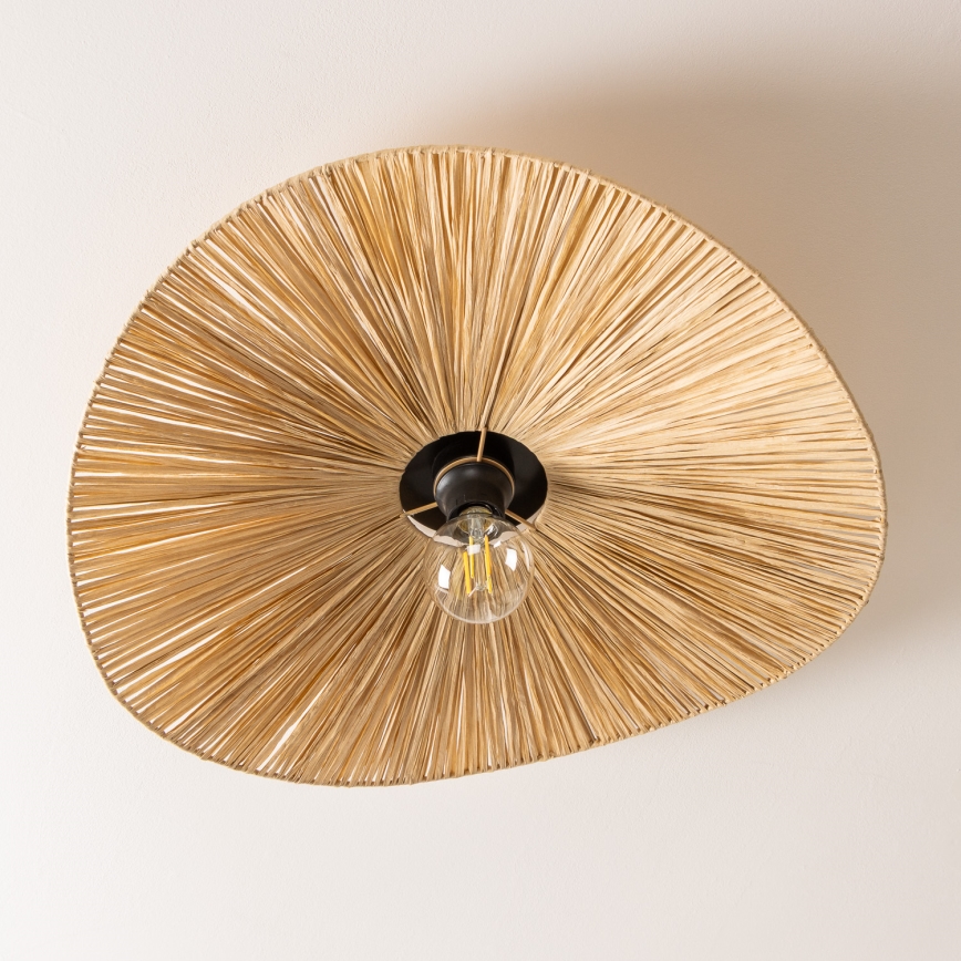 Brilagi - Lámpara de techo LED de montaje superficial CERIA BOHO 1xE27/40W/230V, diámetro 60 cm, rafia