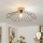 Brilagi - Lámpara de techo LED de montaje superficial CERIA WIRE 1xE27/40W/230V Ø 60 cm negro/roble