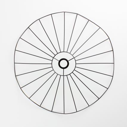 Brilagi - Lámpara de techo LED de montaje superficial CERIA WIRE 1xE27/40W/230V Ø 60 cm negro/roble