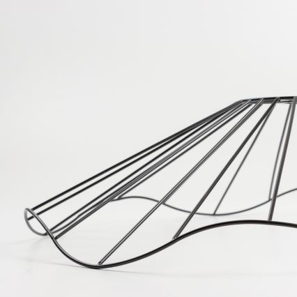 Brilagi - Lámpara de techo LED de montaje superficial CERIA WIRE 1xE27/40W/230V Ø 60 cm negro/roble