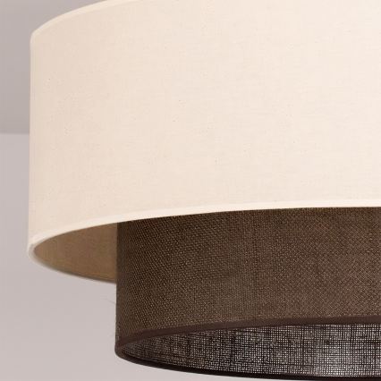Brilagi - Lámpara de techo LED de montaje superficial ESTILO BOHO 3xE27/15W/230V Ø 60 cm crema/marrón