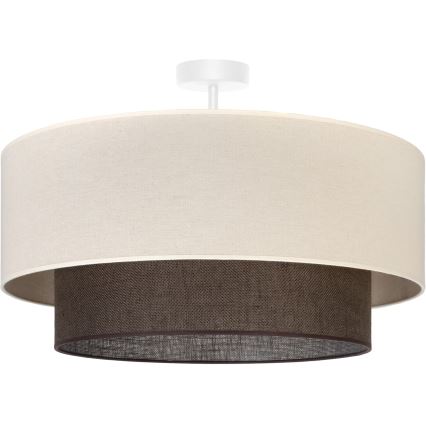 Brilagi - Lámpara de techo LED de montaje superficial ESTILO BOHO 3xE27/15W/230V Ø 60 cm crema/marrón