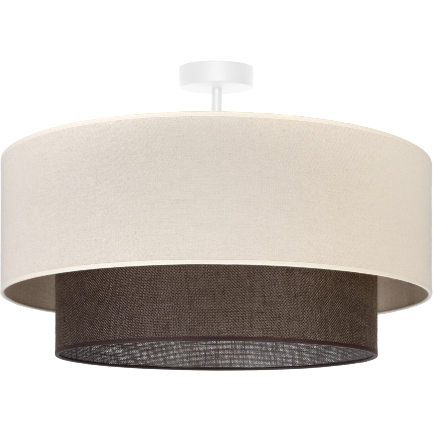 Brilagi - Lámpara de techo LED de montaje superficial ESTILO BOHO 3xE27/15W/230V Ø 60 cm crema/marrón
