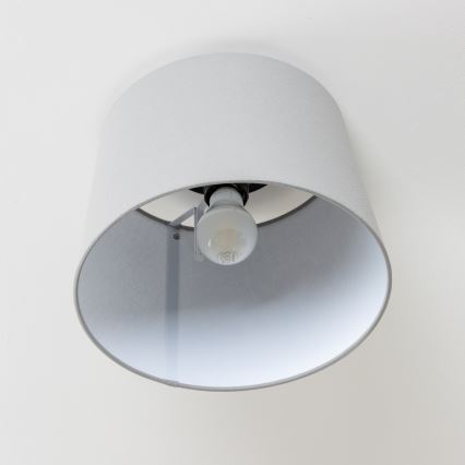 Brilagi - Lámpara de techo LED de superficie CERIA 1xE27/40W/230V, diámetro 30 cm, gris