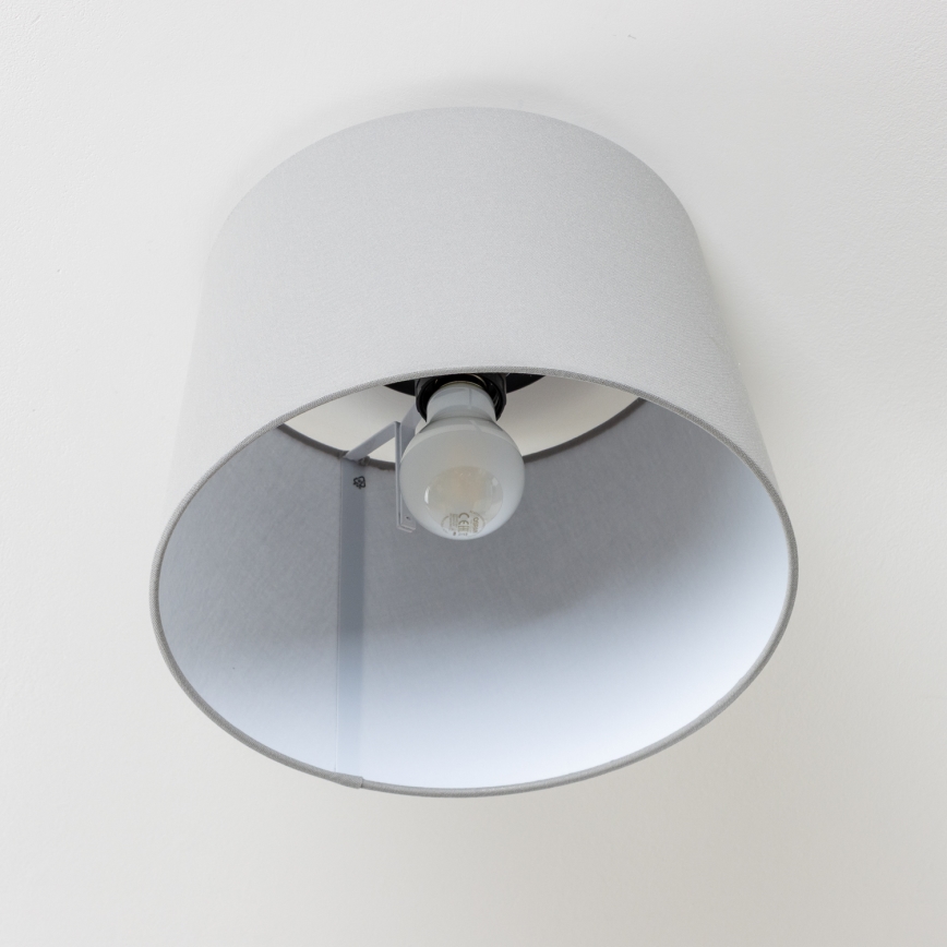 Brilagi - Lámpara de techo LED de superficie CERIA 1xE27/40W/230V, diámetro 30 cm, gris