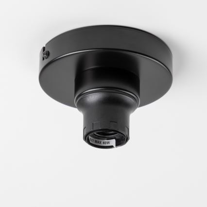 Brilagi - Lámpara de techo LED de superficie CERIA 1xE27/40W/230V diámetro 50 cm negro/beige