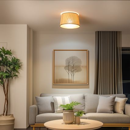 Brilagi - Lámpara de techo LED de superficie CERIA 1xE27/40W/230V Ø 35 cm beige