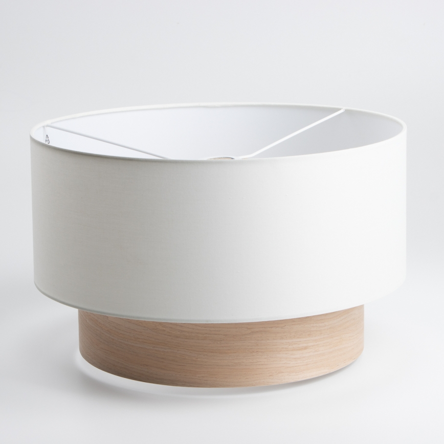 Brilagi - Lámpara de techo LED de superficie CERIA 1xE27/40W/230V Ø 50 cm blanco/beige