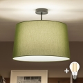 Brilagi - Lámpara de techo LED de superficie CERIA 1xE27/60W/230V, diámetro 45 cm, negro/verde