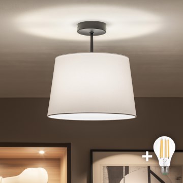 Brilagi - Lámpara de techo LED de superficie CERIA 1xE27/60W/230V Ø 30 cm negro/blanco
