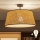 Brilagi - Lámpara de techo LED de superficie CERIA 1xE27/60W/230V Ø 50 cm negro/beige