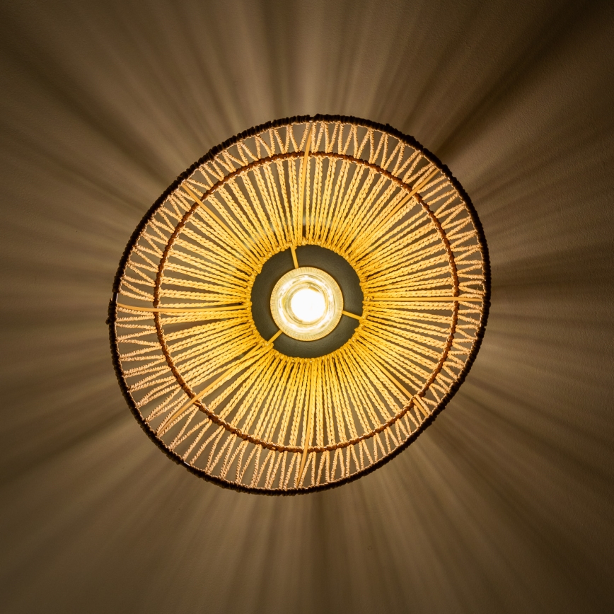 Brilagi - Lámpara de techo LED de superficie CERIA BOHO 1xE27/40W/230V Ø 30 cm marrón