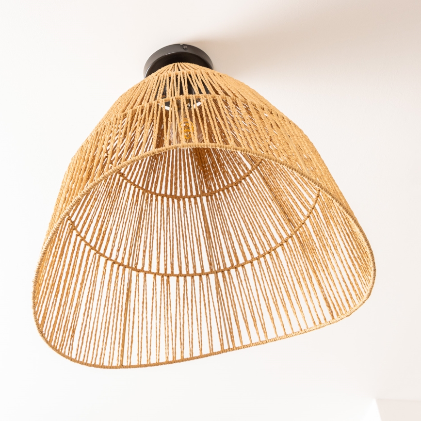 Brilagi - Lámpara de techo LED de superficie CERIA BOHO 1xE27/40W/230V Ø 50 cm marrón