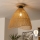 Brilagi - Lámpara de techo LED de superficie CERIA BOHO 1xE27/40W/230V Ø 50 cm marrón/roble