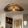 Brilagi - Lámpara de techo LED de superficie CERIA BOHO 1xE27/40W/230V Ø 50 cm negro/marrón