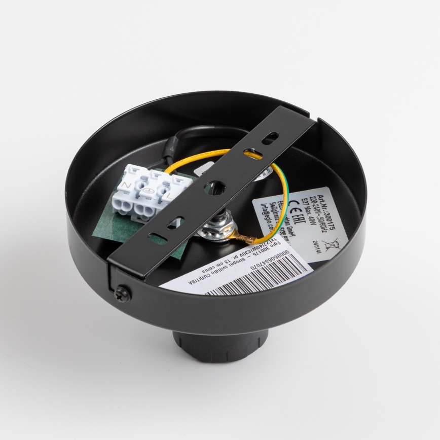 Brilagi - Lámpara de techo LED de superficie CERIA BOHO 1xE27/40W/230V Ø 50 cm negro/marrón