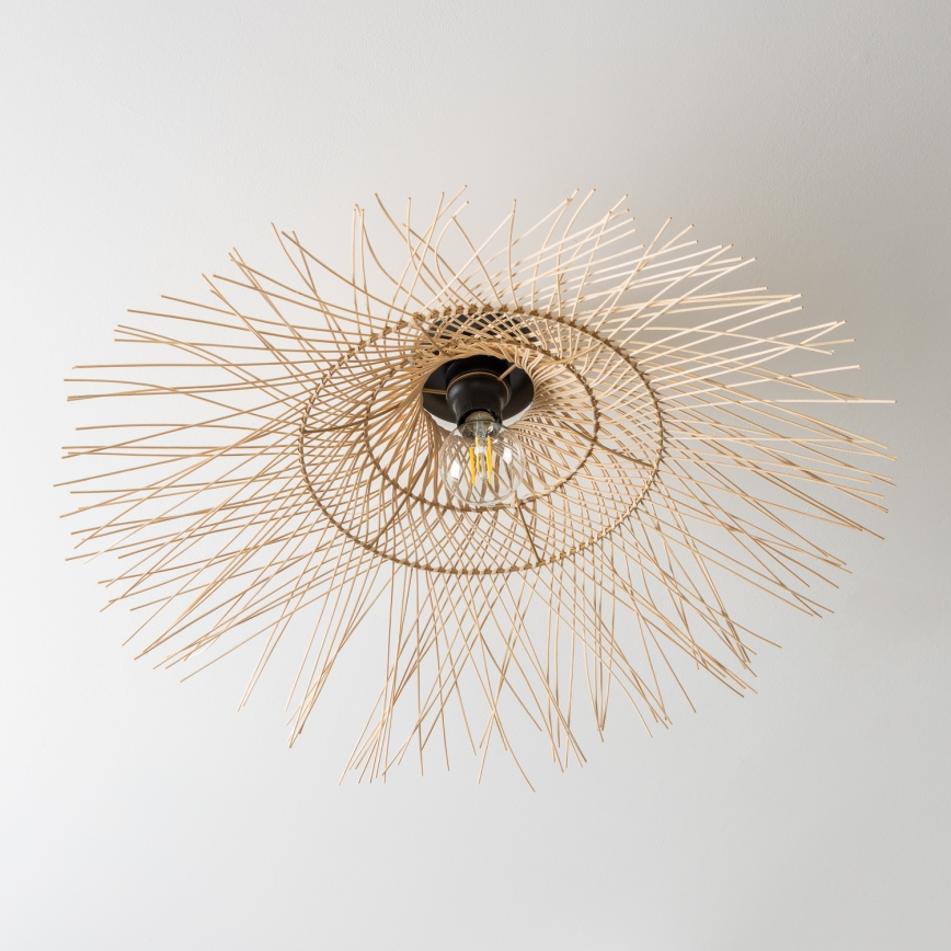 BRILAGI - Lámpara de techo LED de superficie CERIA BOHO 1xE27/40W/230V Ø 70 cm bambú