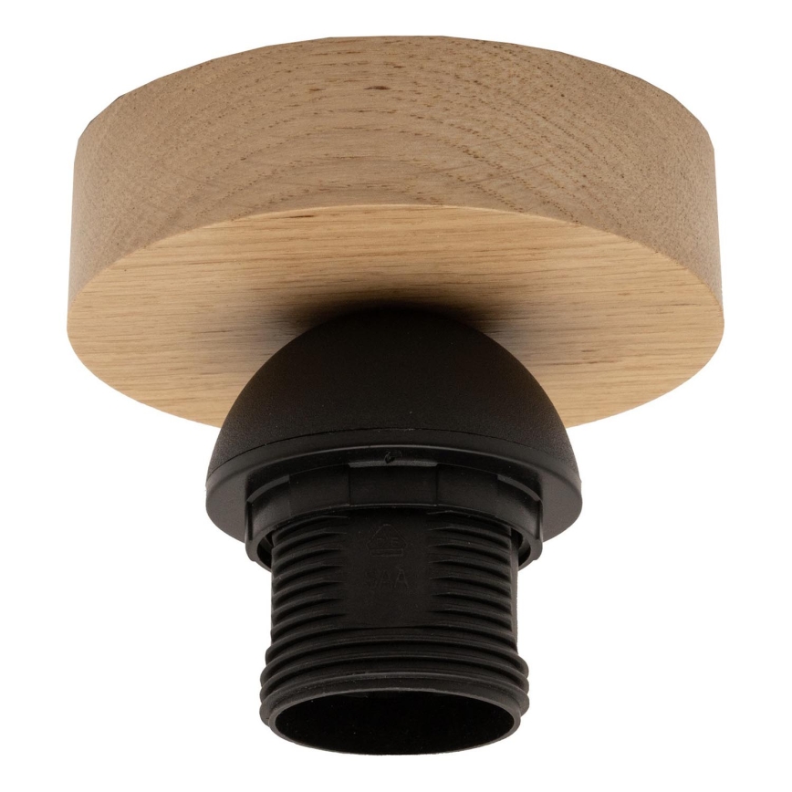 Brilagi - Lámpara LED de techo de superficie CERIA BOHO 1xE27/40W/230V, diámetro 80 cm, negro/marrón/roble