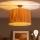 Brilagi - Lámpara de techo LED de superficie CERIA BOHO 1xE27/60W/230V diámetro 50 cm negro/rafia