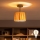 Brilagi - Lámpara de techo LED de superficie CERIA BOHO 1xE27/60W/230V Ø 20 cm negro/rafia