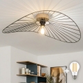 Brilagi - Lámpara de techo LED de superficie CERIA WIRE 1xE27/40W/230V 60x80 cm negro/roble