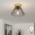 Brilagi - Lámpara de techo LED de superficie CERIA WIRE 1xE27/40W/230V Ø 21 cm acabado negro/roble