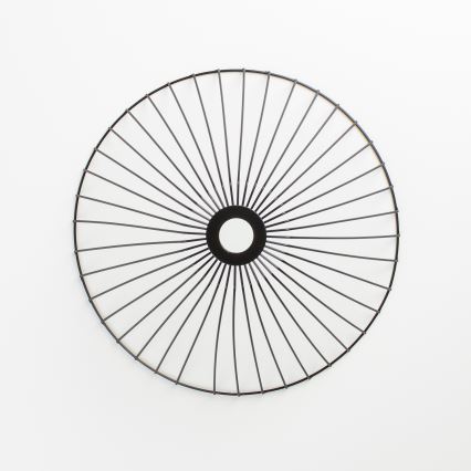 Brilagi - Lámpara de techo LED de superficie CERIA WIRE 1xE27/40W/230V Ø 45 cm negro/roble