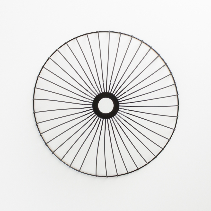 Brilagi - Lámpara de techo LED de superficie CERIA WIRE 1xE27/40W/230V Ø 45 cm negro/roble