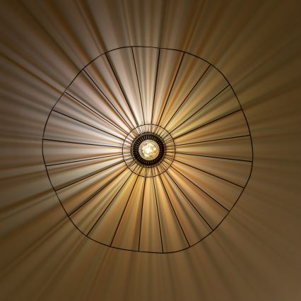 Brilagi - Lámpara de techo LED de superficie CERIA WIRE 1xE27/40W/230V Ø 80 cm negra