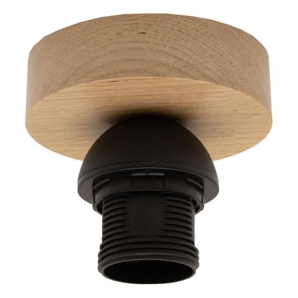 Brilagi - Lámpara de techo LED de superficie CERIA WIRE, 1xE27/40W/230V, Ø 80 cm, negro/roble