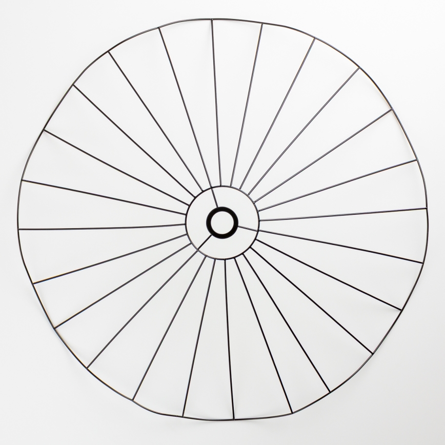 Brilagi - Lámpara de techo LED de superficie CERIA WIRE, 1xE27/40W/230V, Ø 80 cm, negro/roble