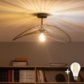 Brilagi - Lámpara de techo LED de superficie CERIA WIRE 1xE27/60W/230V 40x56 cm negro/bronce