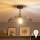 Brilagi - Lámpara de techo LED de superficie CERIA WIRE 1xE27/60W/230V Ø 38 cm negra