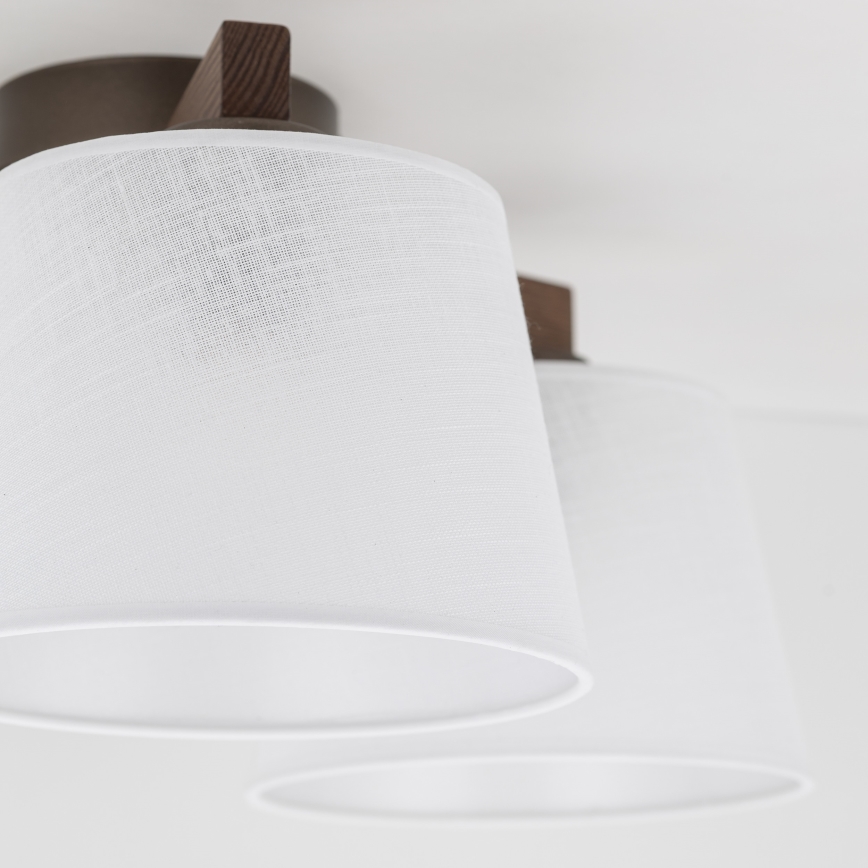 BRILAGI - Lámpara de techo LED de superficie LATTE 3xE27/15W/230V pino/blanco
