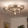 Brilagi - Lámpara de techo LED de superficie MILLA 10xG9/3W/230V negro cromado/ahumado