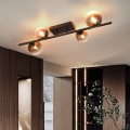 Brilagi - Lámpara de techo LED de superficie MILLA 4xG9/3W/230V marrón/marrón ahumado