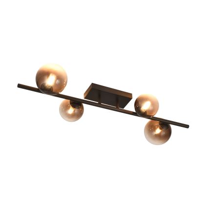 Brilagi - Lámpara de techo LED de superficie MILLA 4xG9/3W/230V marrón/marrón ahumado
