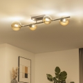 Brilagi - Lámpara de techo LED de superficie MILLA 4xG9/3W/230V negro cromado/dorado