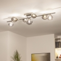 Brilagi - Lámpara de techo LED de superficie MILLA 7xG9/3W/230V negro cromado/ahumado