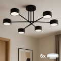 Brilagi - Lámpara de techo LED de superficie MONO 6xGX53/13W/230V negra