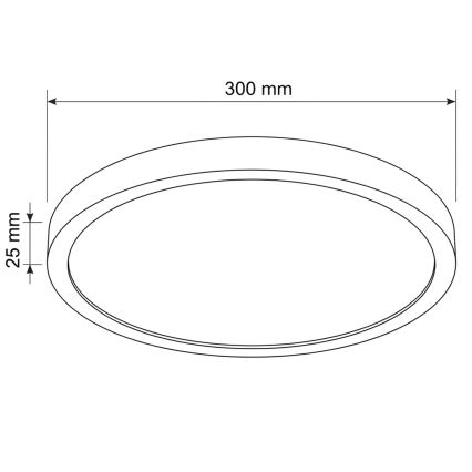 BRILAGI - Plafón LED ESTELA LED/18W/230V Ø 30 cm blanco